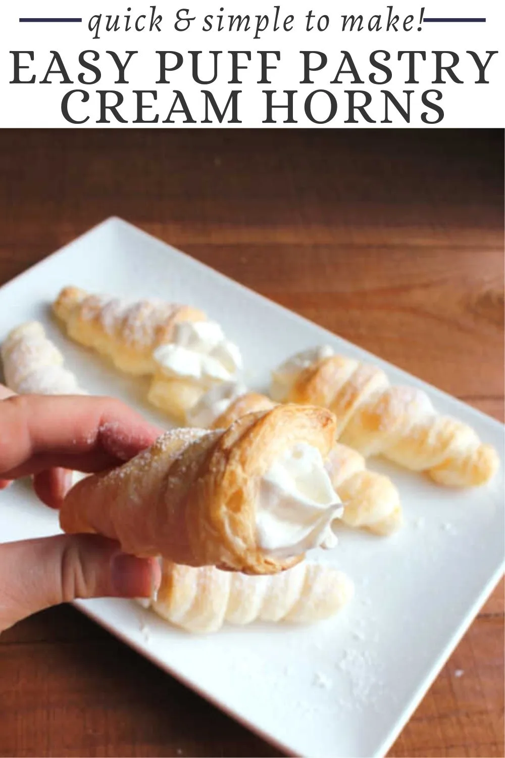 There is just something about the flaky simplicity of cream horns. When you make them yourself you can fill them with whatever you want, so that is an added bonus. Luckily they don't take much effort to put together and the process is kind of fun. You should try it for yourself!