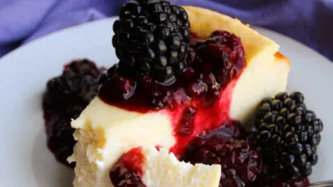 cheesecake2Bwith2Bblackberries