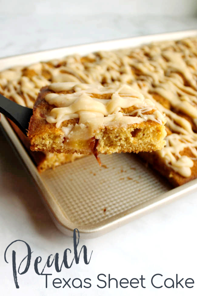 Nectarines or peaches play so nicely with the warm flavor of brown sugar in this simple sheet cake. Add a little browned butter glaze for an out of this world flavor combination!