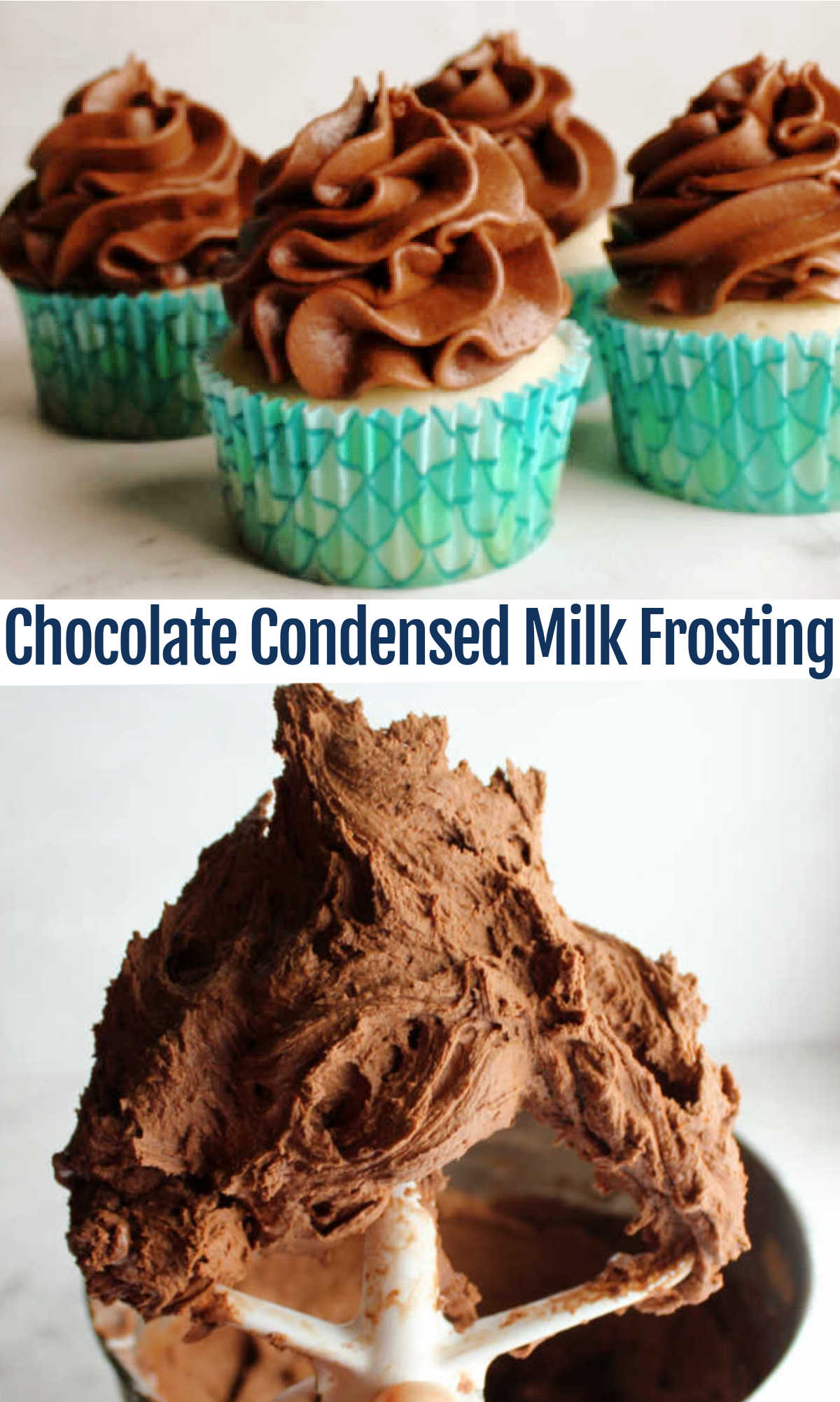 How do you make chocolate frosting even better? Add sweetened condensed milk!