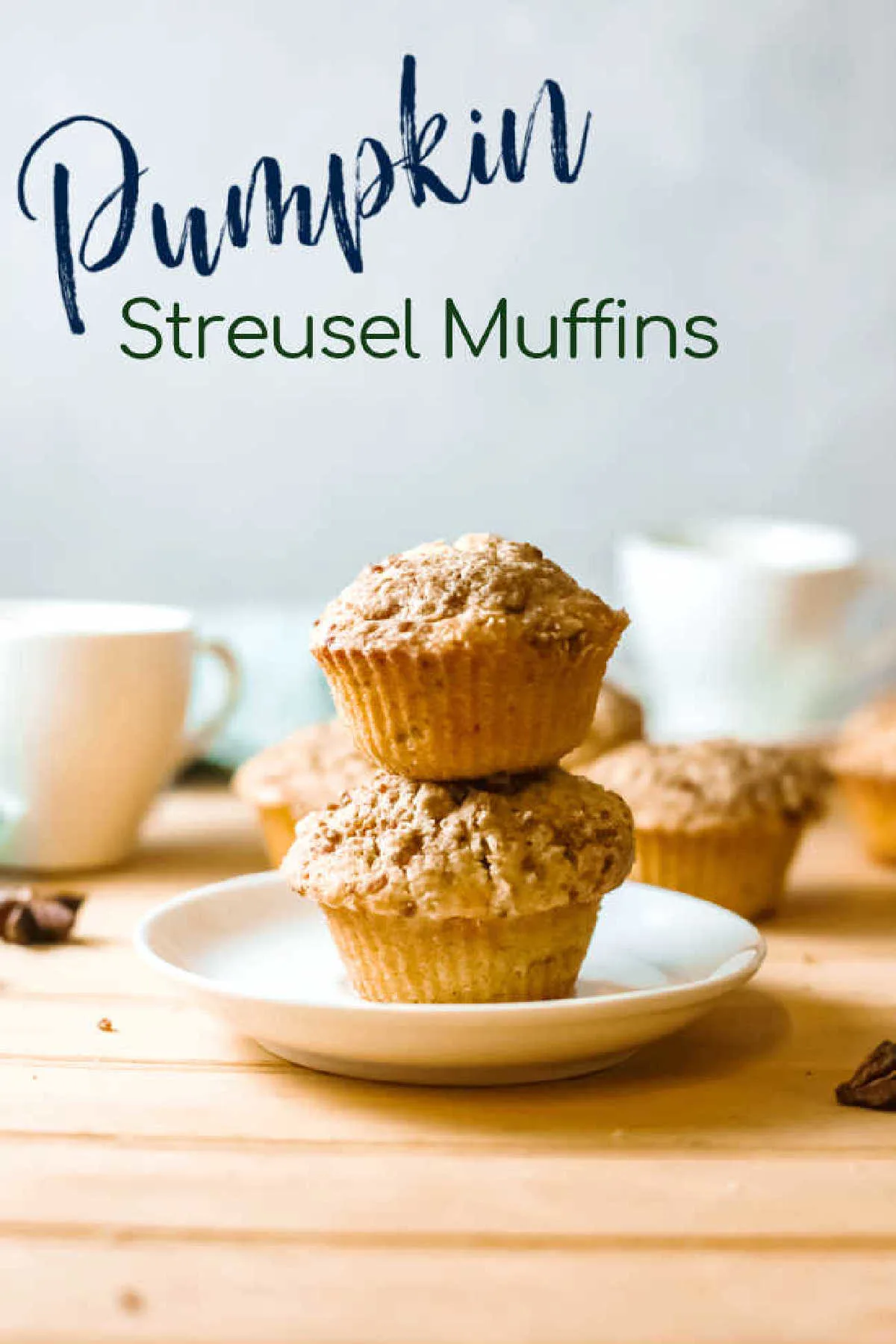 These yummy pumpkin muffins have a buttery streusel on top. They are a fabulous way to start your day and will go perfectly with your favorite fall coffees and teas.