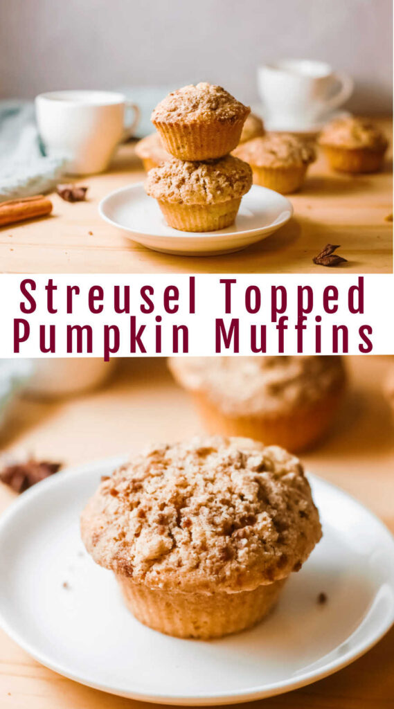 These yummy pumpkin muffins have a buttery streusel on top. They are a fabulous way to start your day and will go perfectly with your favorite fall coffees and teas.