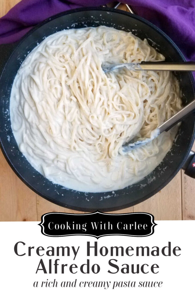 Rich, creamy, delicious alfredo sauce is on of our very favorite dinners.  It is easy to make and and the whole family will love it, so make it for dinner as soon as possible!
