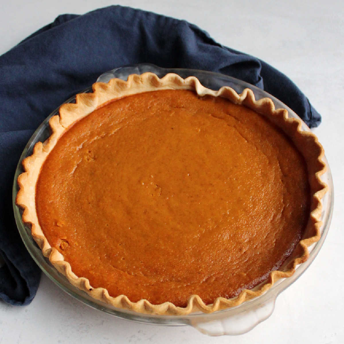 whole pumpkin pie made with sweetened condensed milk.