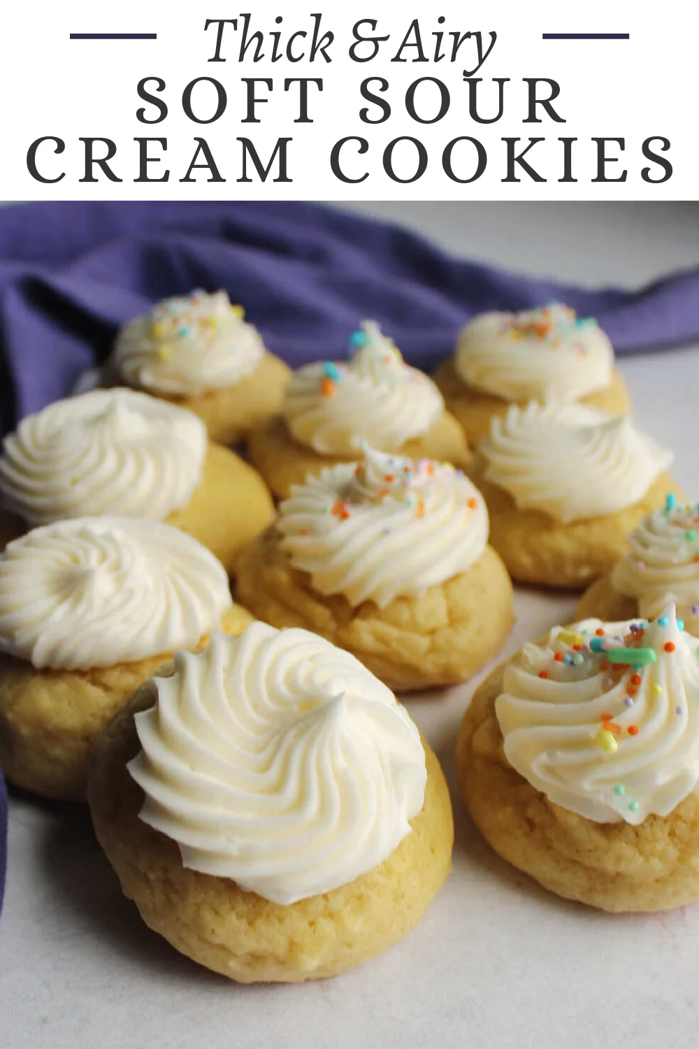 These soft sour cream cookies are simple to make and oh so good. We fell in love at first bite with these yummy drop cookies so many years ago and they are still one of our favorite cookies!