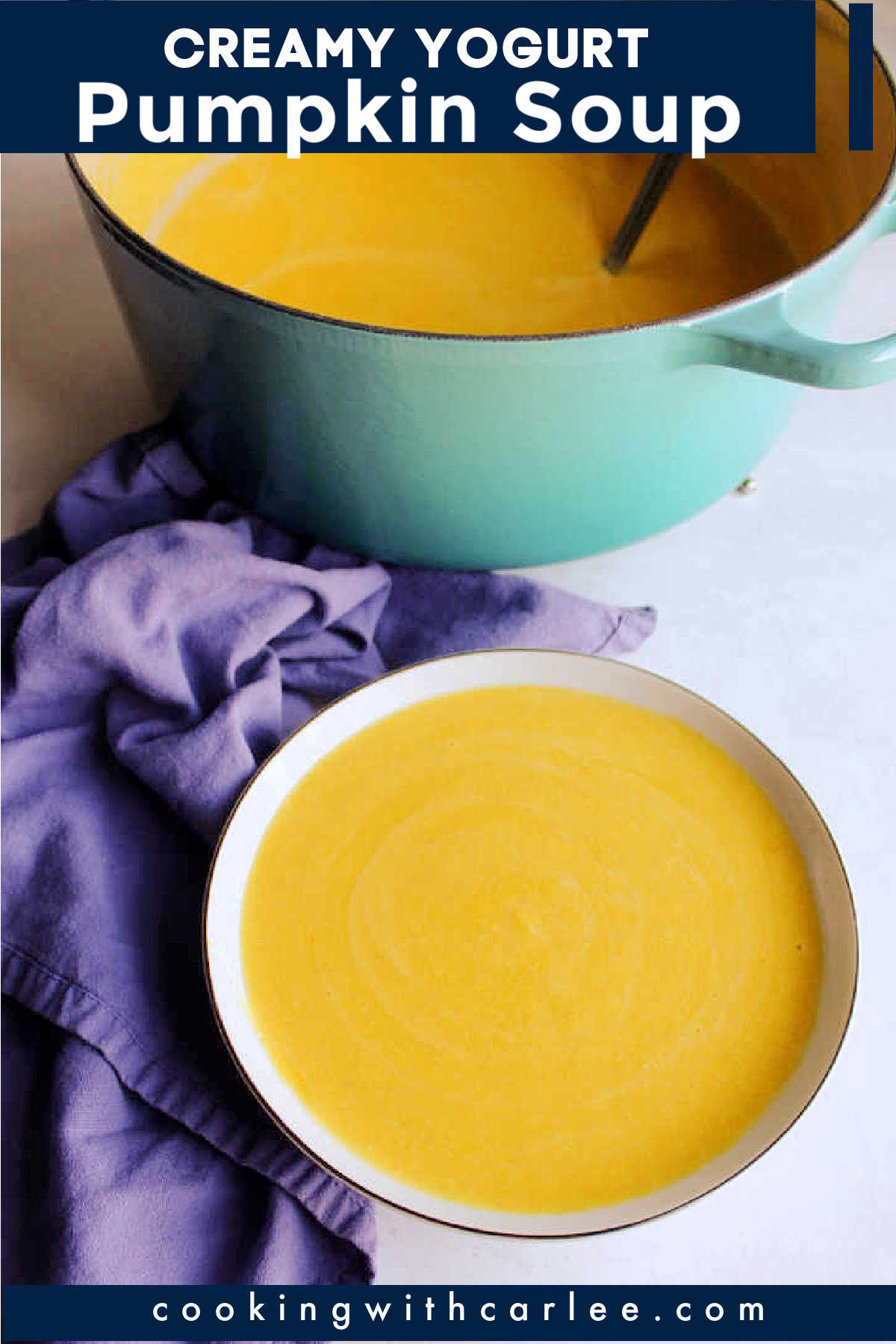 This creamy pumpkin soup is a perfect starter course for a fall meal. Or serve it with a salad or fancy grilled cheese as the star of the meal. It has a smooth creamy texture that is accented by yogurt for a tiny bit of rich tang. You can get creative with the spices, but this recipe is written just the way we love it. You will want to enjoy bowl after bowl all autumn long.
