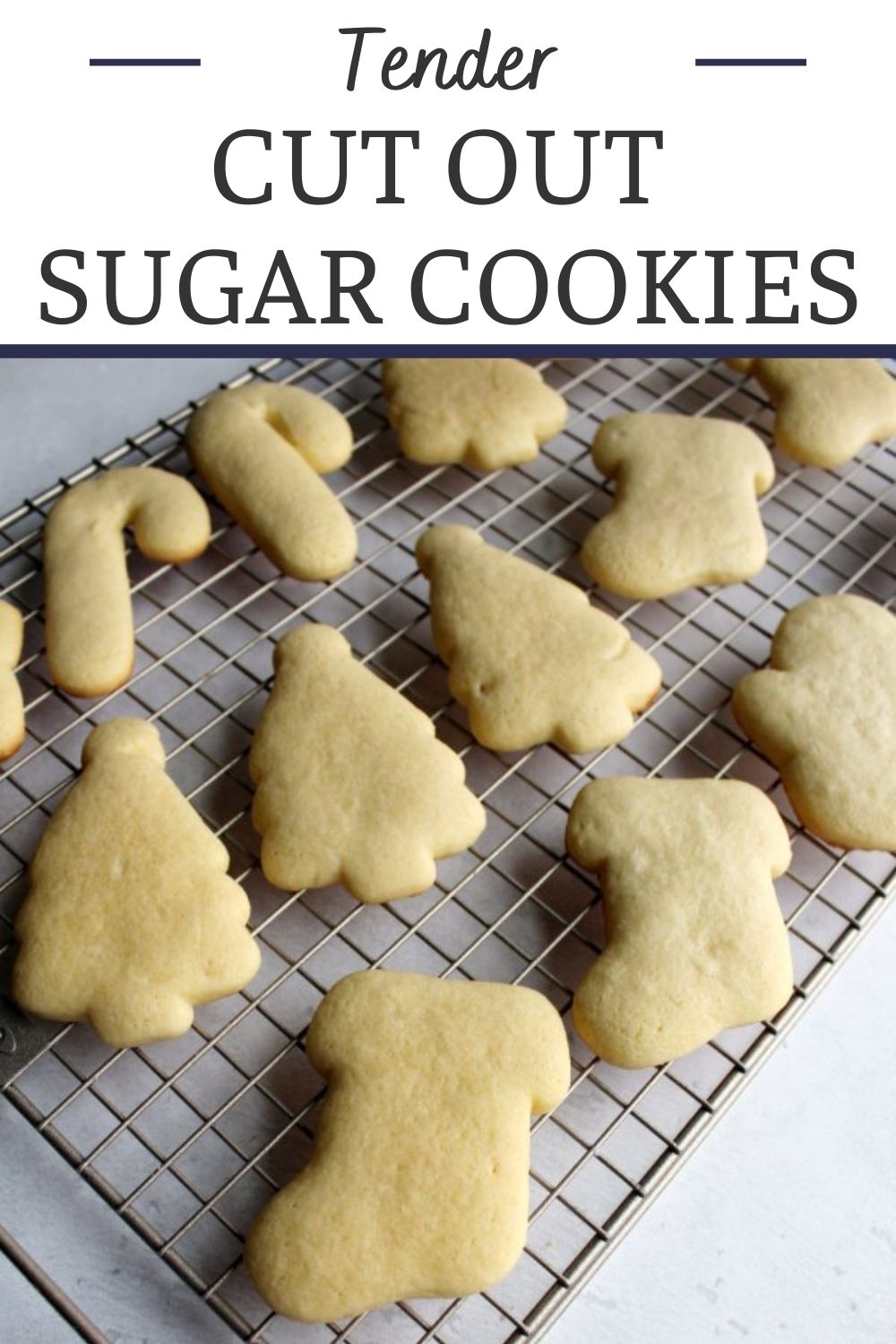 These are my favorite sugar cookies to roll-out, cut and decorate.  The dough is easy to work with, not too stiff, not too sticky and they taste delicious!