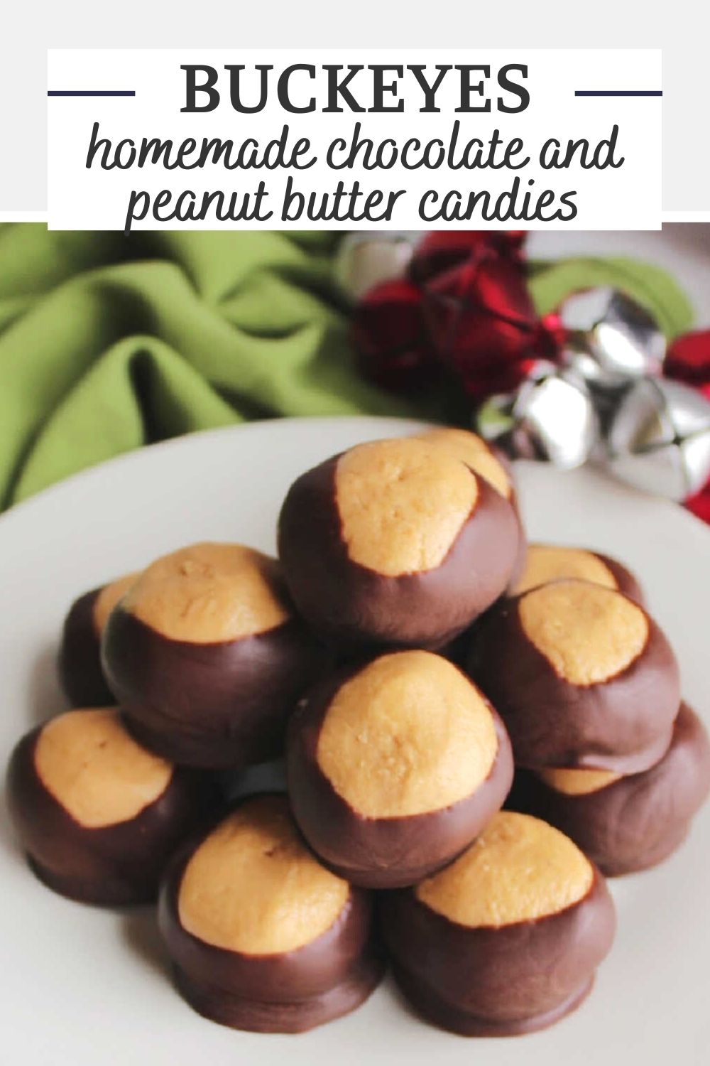 Turn peanut butter and chocolate into delicious no bake candy. Peanut butter buckeye candies are a Christmastime must have in our family. You may know them as chocolate peanut butter balls, we but we make ours to look like a buckeye. They are easy to make, which is good because they disappear quickly. These buckeyes deserve a place on your holiday candy making list!