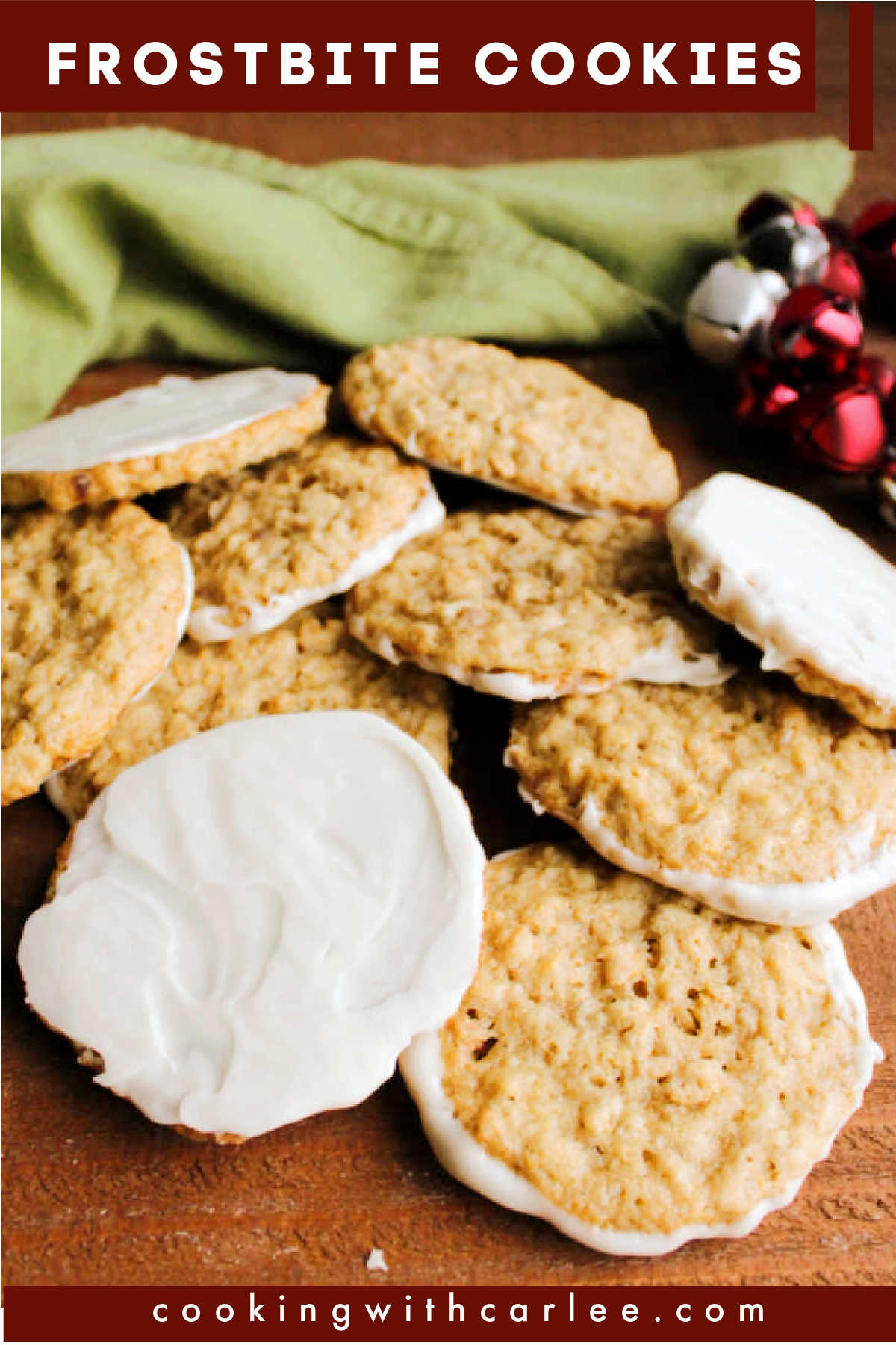 Frostbite cookies are the perfect combination of everything you’d want in a cookie. They have just a hint of peppermint, and that sweet buttery cross between being crunchy and melt in your mouth.