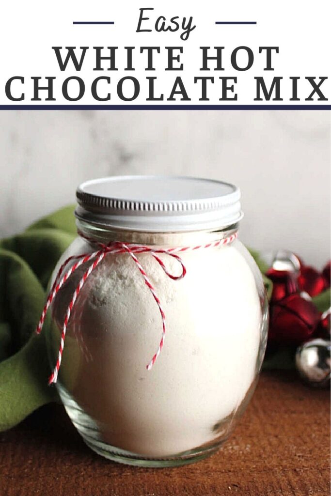 Make your own white hot chocolate mix in just a few minutes with only a handful of ingredients. Then you can make creamy white hot cocoa all winter long!