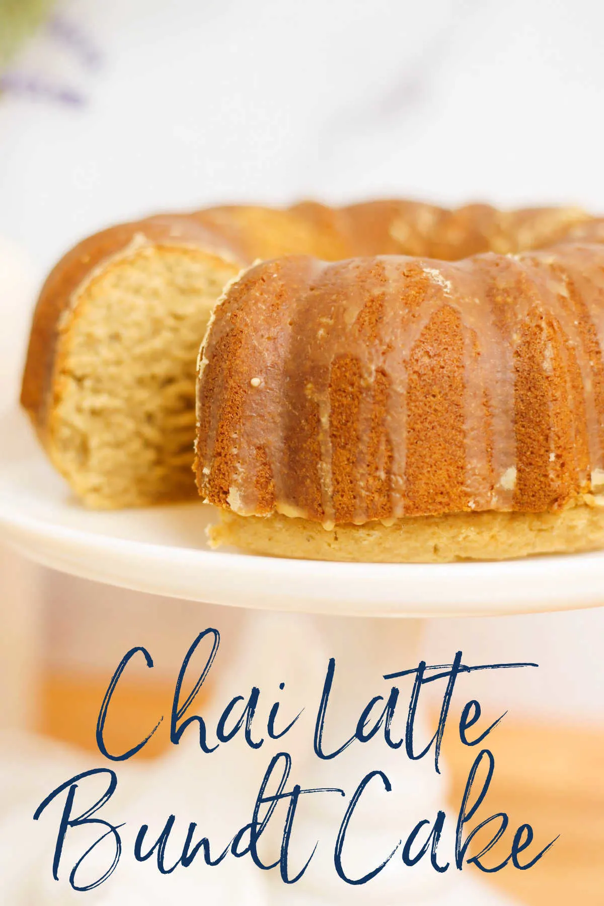 Whip up a homemade chai latte bundt cake for your next soiree. It has all of those spices you love in a buttery cake for a perfect grown up treat.