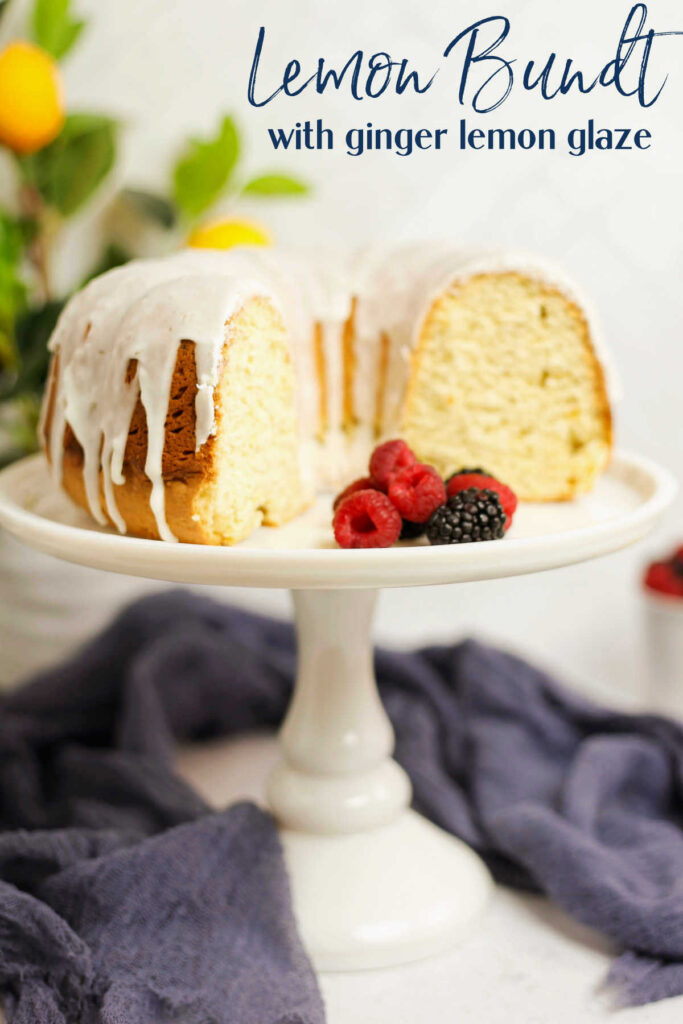 Homemade lemon Bundt cake with ginger lemon glaze is a perfect sweet treat for almost any occasion. It has the perfect balance of sweet, tart and spicy to make your dessert course tasty and interesting.