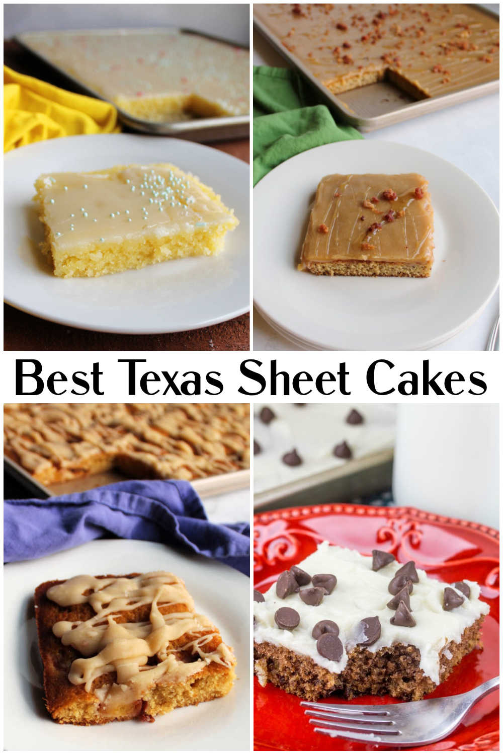 Texas sheet cakes are perfect for summer parties. They are easy to make, feed a crowd and are easy to take with you. If you have only ever had chocolate, you are in for a surprise because there are so many flavors you can make. Here are some of the best Texas sheet cake recipes out there. 