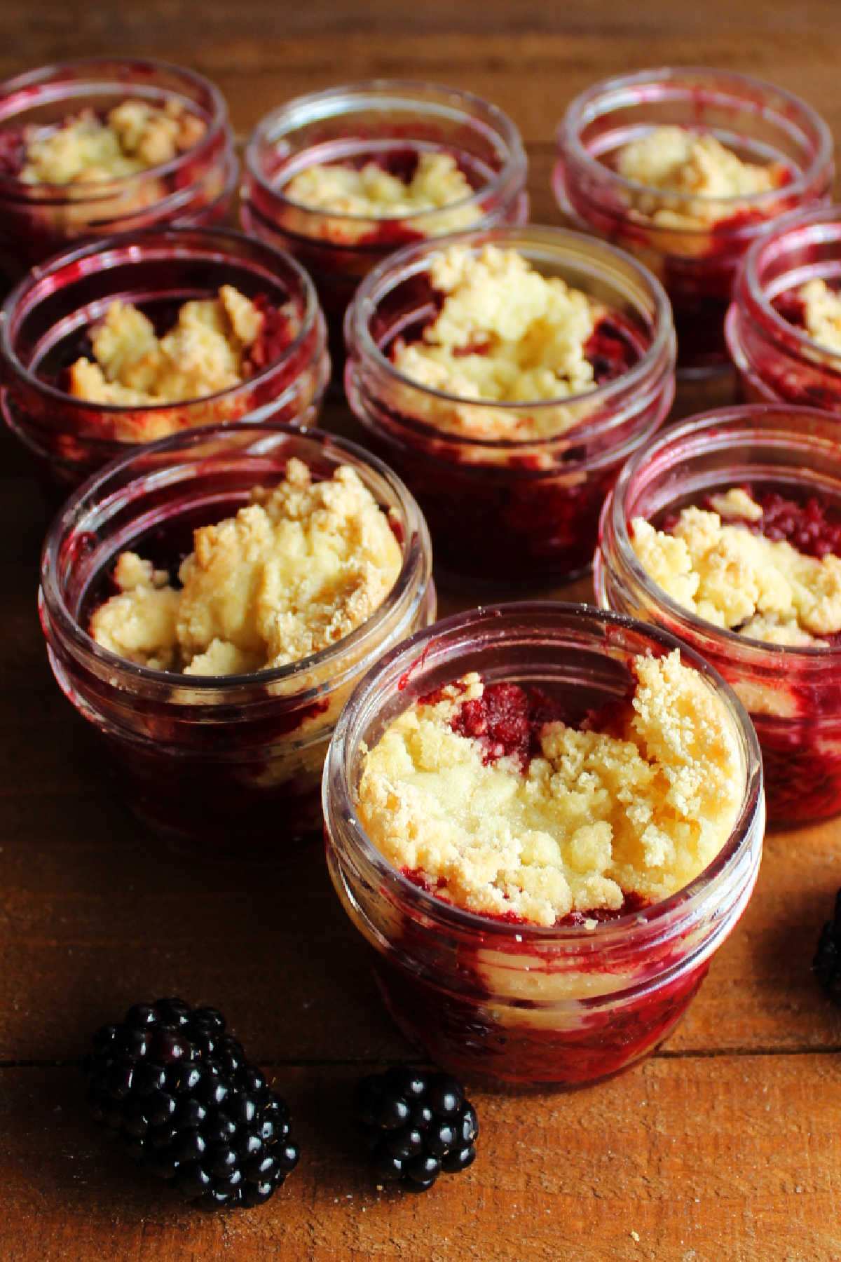 Mini Blackberry Cobblers in Jars Cooking With Carlee