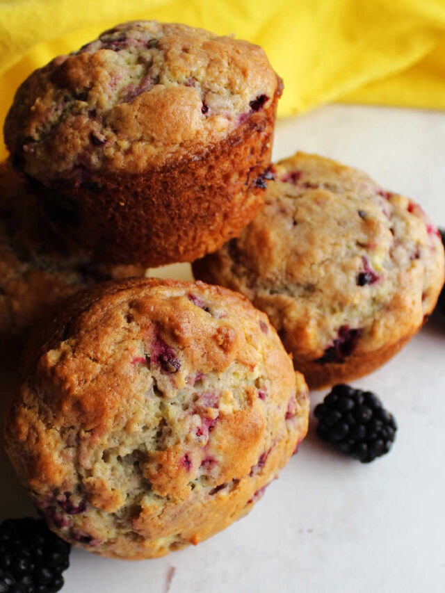 Blackberry Sour Cream Muffins Story