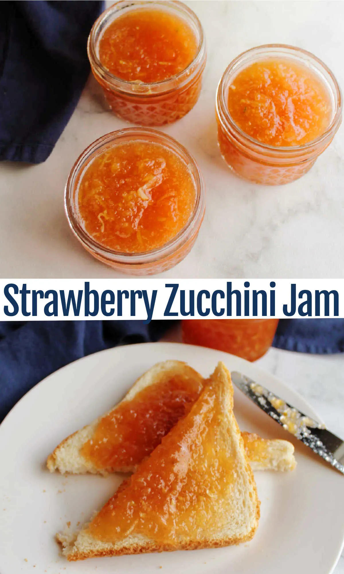 This mock strawberry zucchini jam is such a fabulous way to turn your summer squash harvest into something unexpected and delicious. It is quick to put together and fabulous spread over toast or swirled into yogurt.