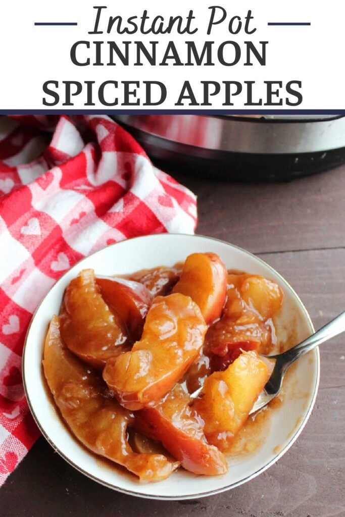 If you love fried apples you are going to love these yummy cinnamon spiced apples in the instant pot. They are so quick and easy to make and are sweet and tender.