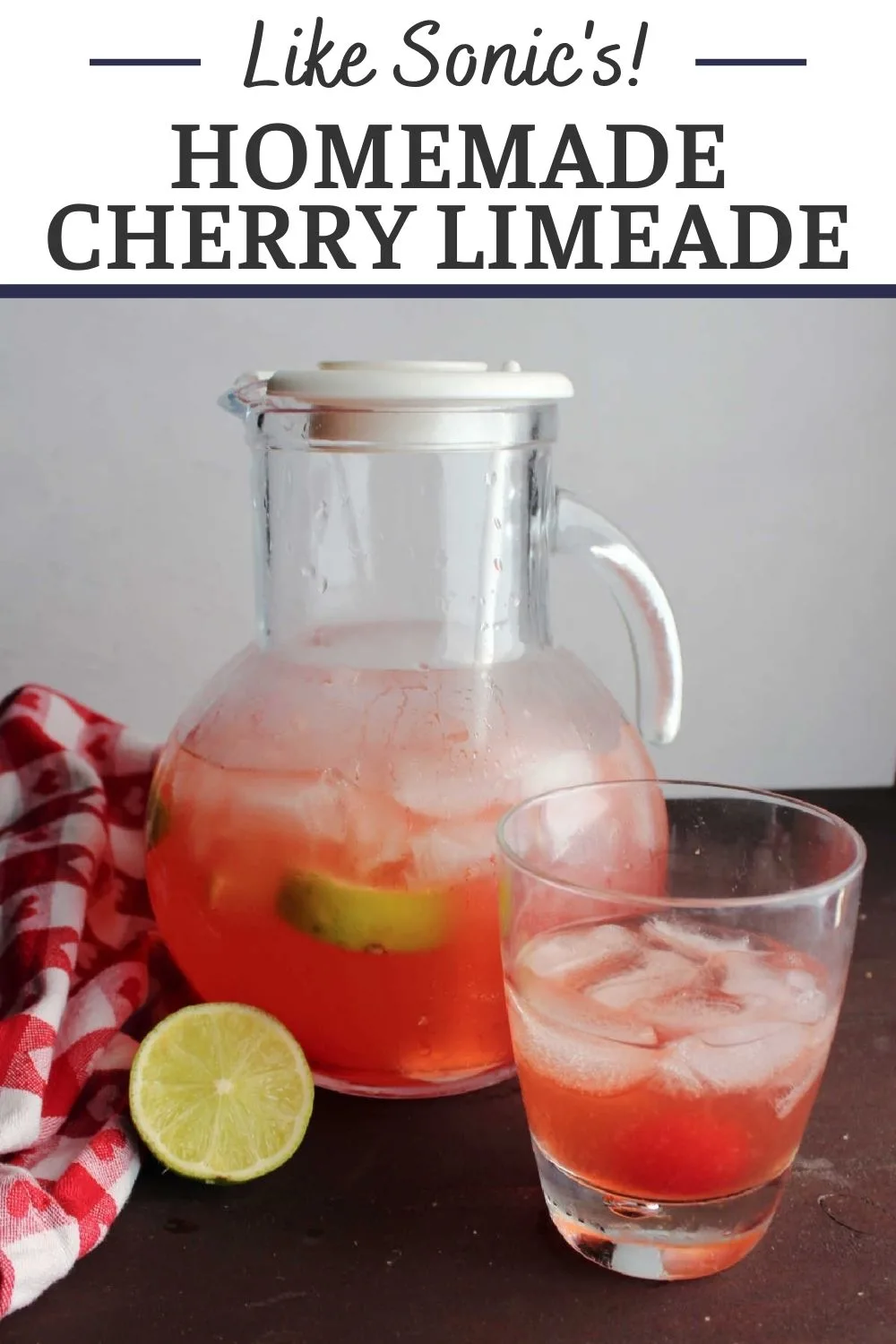 Cool off with a refreshing drink of homemade freshly squeezed cherry limeade. It is super simple to make and has the perfect balance of sweet and tart.