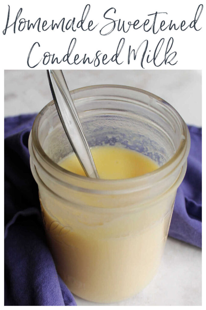 Did you know that you can make homemade sweetened condensed milk in your own kitchen? That's right, it only takes 4 common ingredients to make your own liquid gold!