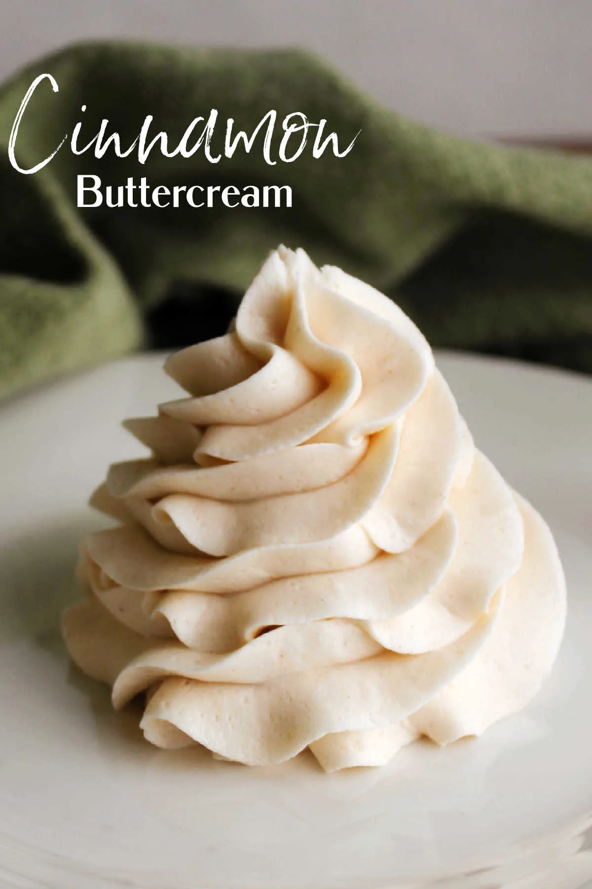 This frosting has the goodness of cinnamon and vanilla throughout. Cinnamon buttercream is perfect for apple, pumpkin, banana and spice cakes and cupcakes.