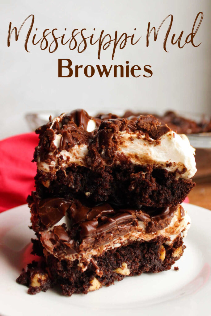 Mississippi mud brownies are rich, chocolaty and delicious. With layers of brownie, marshmallows and a chocolate icing it is a fun dessert that is perfect for sharing.
