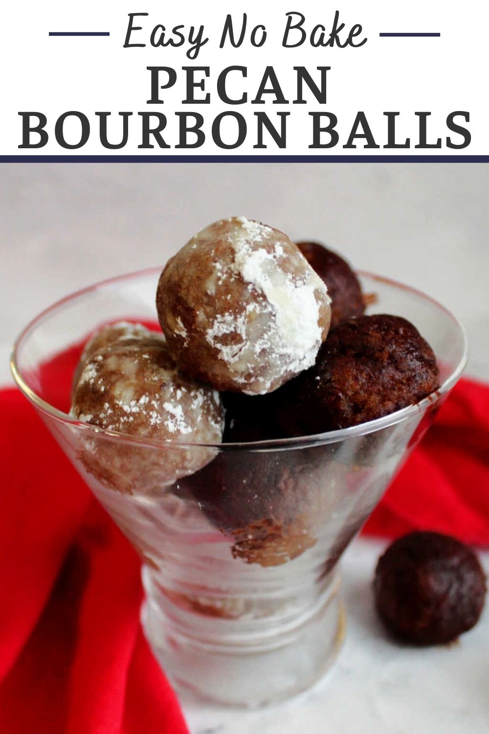 Pecan bourbon balls are a perfect adult treat. They take the classic southern flavors and turn them into an easy 4 ingredient no bake treat.