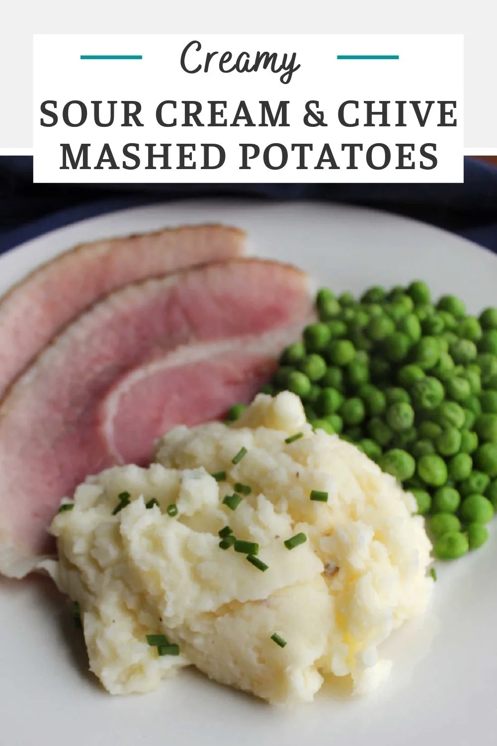 Sour cream and chive mashed potatoes are a perfect side dish. They are so creamy, flavorful and make a great addition to any dinner menu.