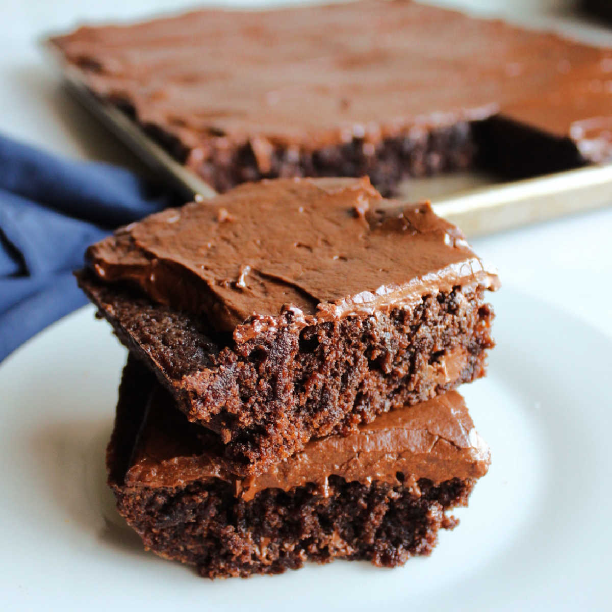 Lunch Lady Brownies in a Sheet Pan - Cooking With Carlee
