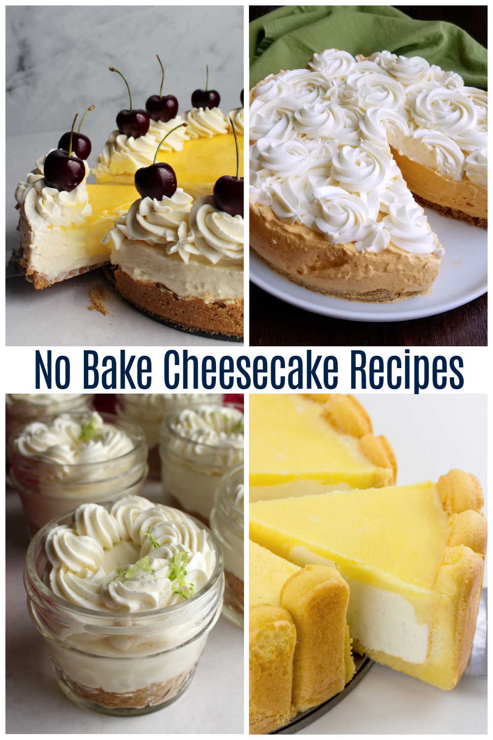 Do you want a delicious cheesecake without messing with the long bake time? Make one of these easy no bake cheesecake recipes for dessert!