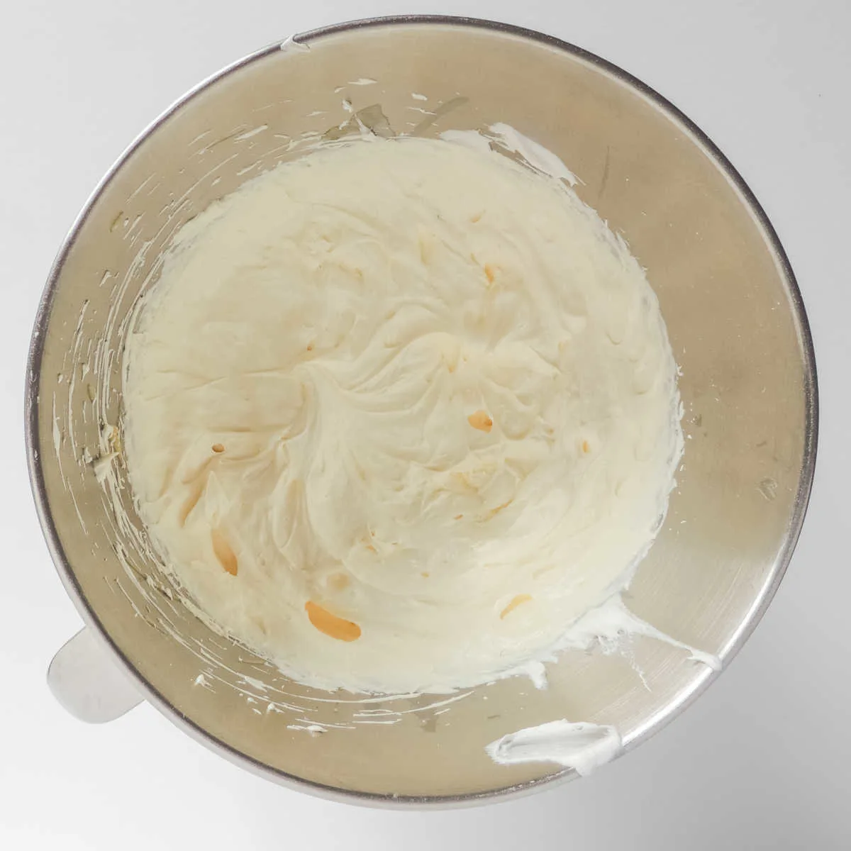 Pudding and whipped topping mixing bowl, ready to be used.