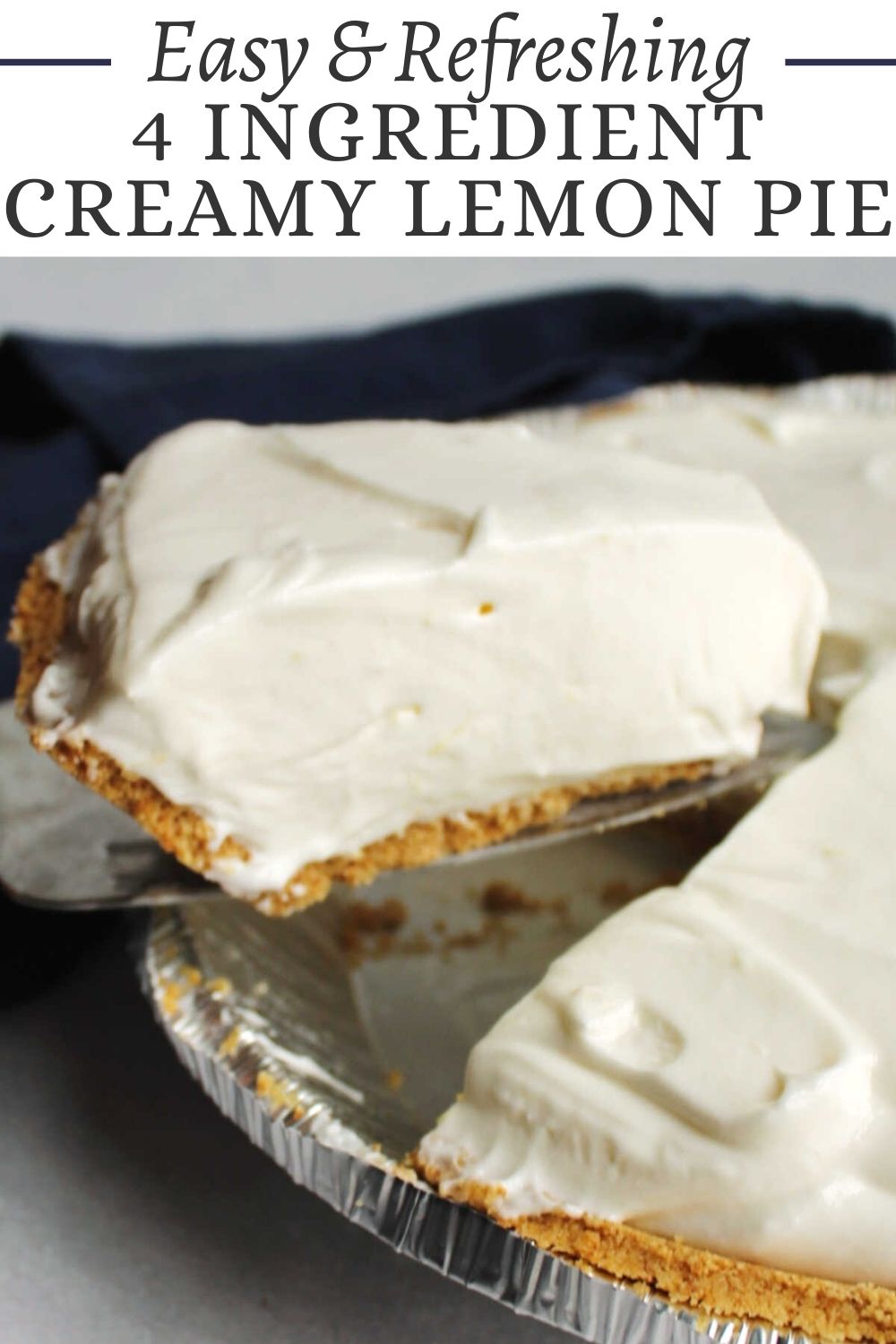This is the easiest no bake lemon pie out there. It is creamy, citrusy, cold and oh so delicious.