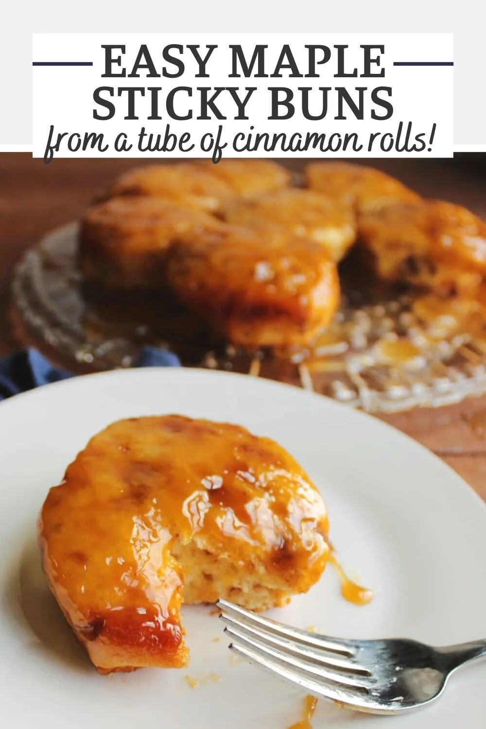 If you are looking for a quick and easy way to take a tube of cinnamon roll dough to the next level, you are in the right place! These gooey buns cook in a sauce made from butter, brown sugar and pure maple syrup to make an out of this world treat that is ready in no time at all.