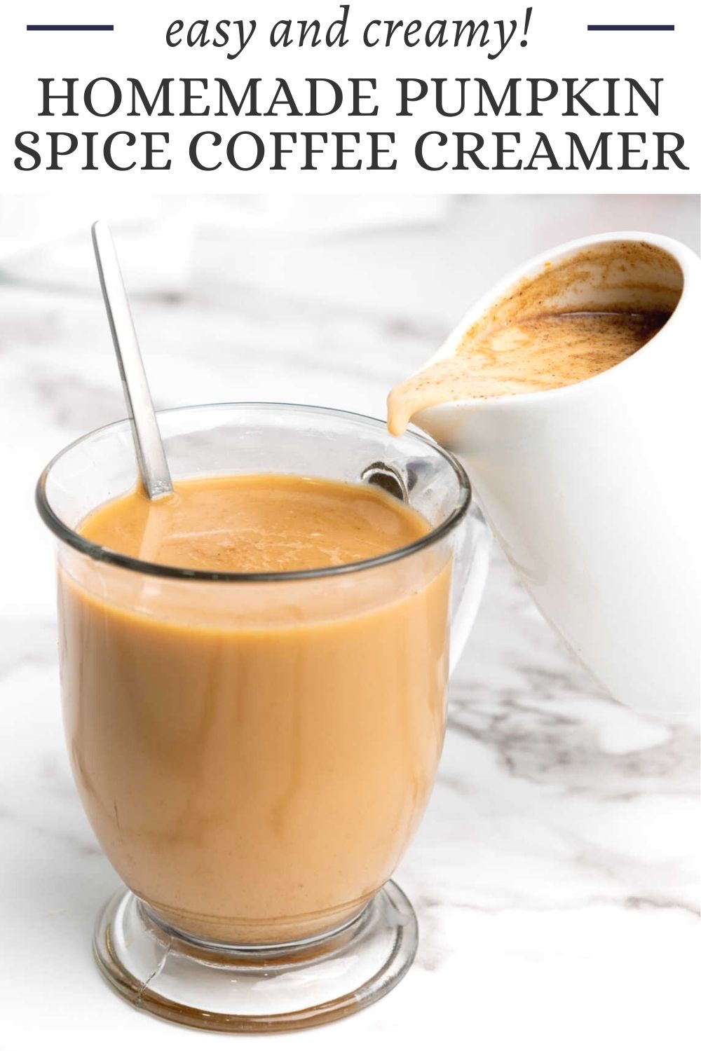If you like those fancy coffeehouse drinks, you will love knowing you can make something similar at home. Whip up a batch of homemade pumpkin spice coffee creamer and you will be making your own drinks for a fraction of the cost.