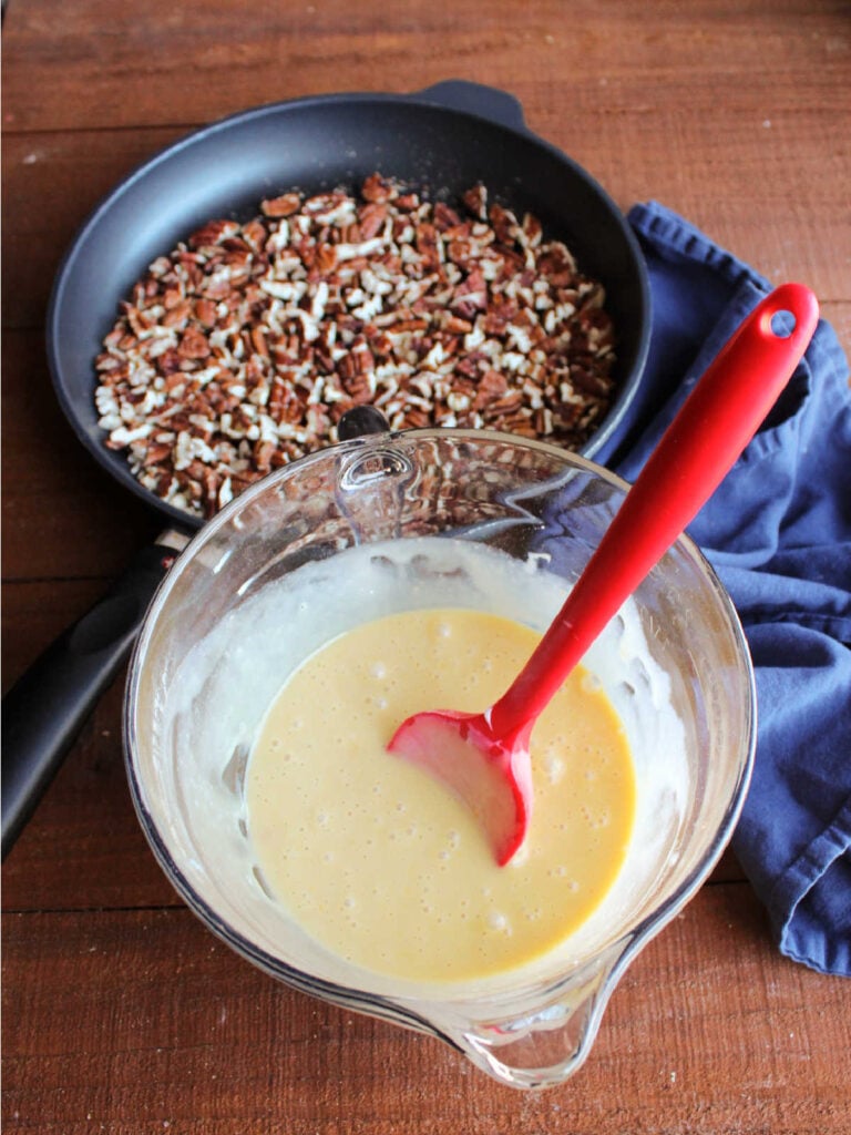 Condensed Milk Pecan Pie Cooking With Carlee