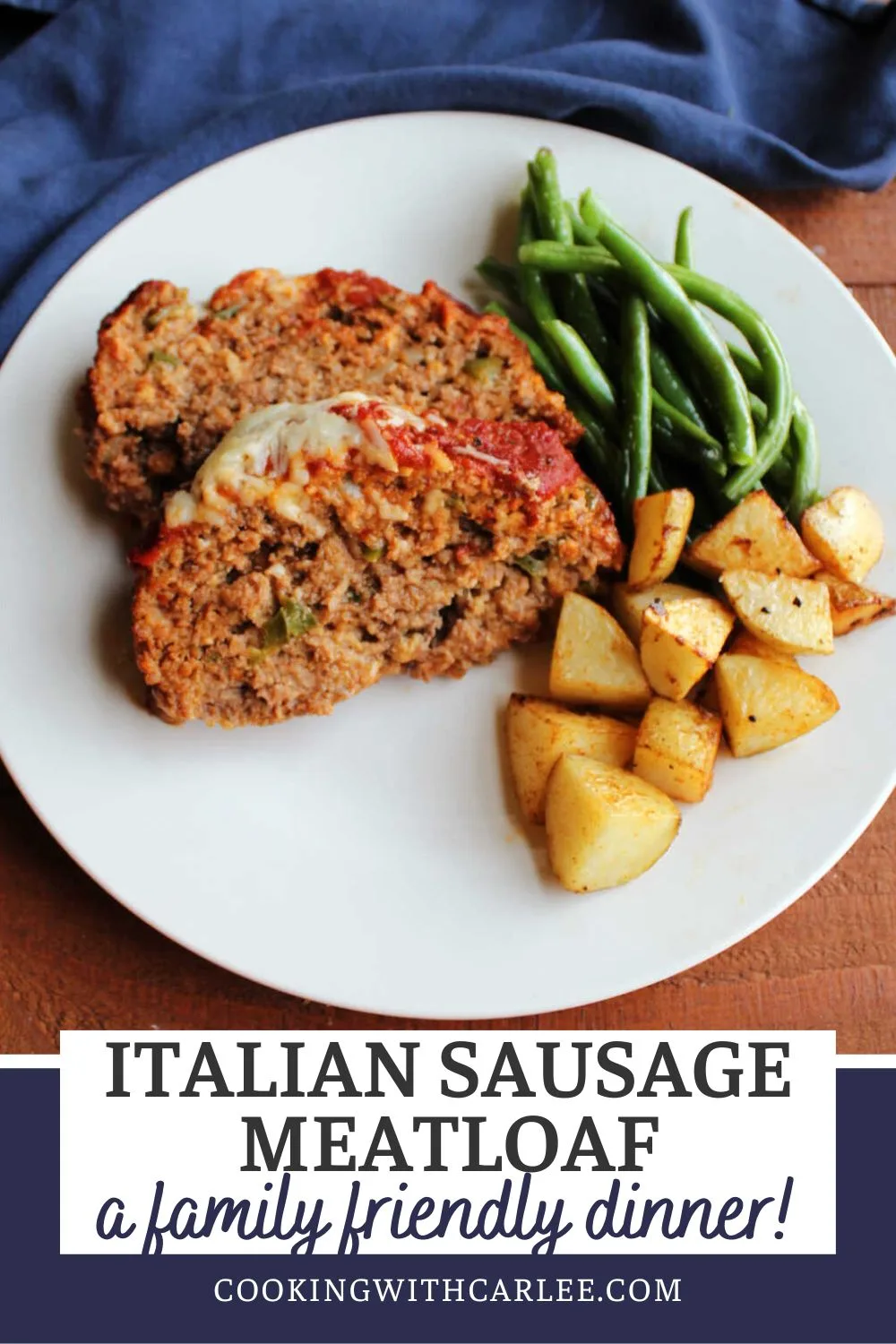 This Italian meatloaf is classic comfort with a twist. The marinara keeps the flavorful meat mixture moist, and the cheese makes it extra delicious.