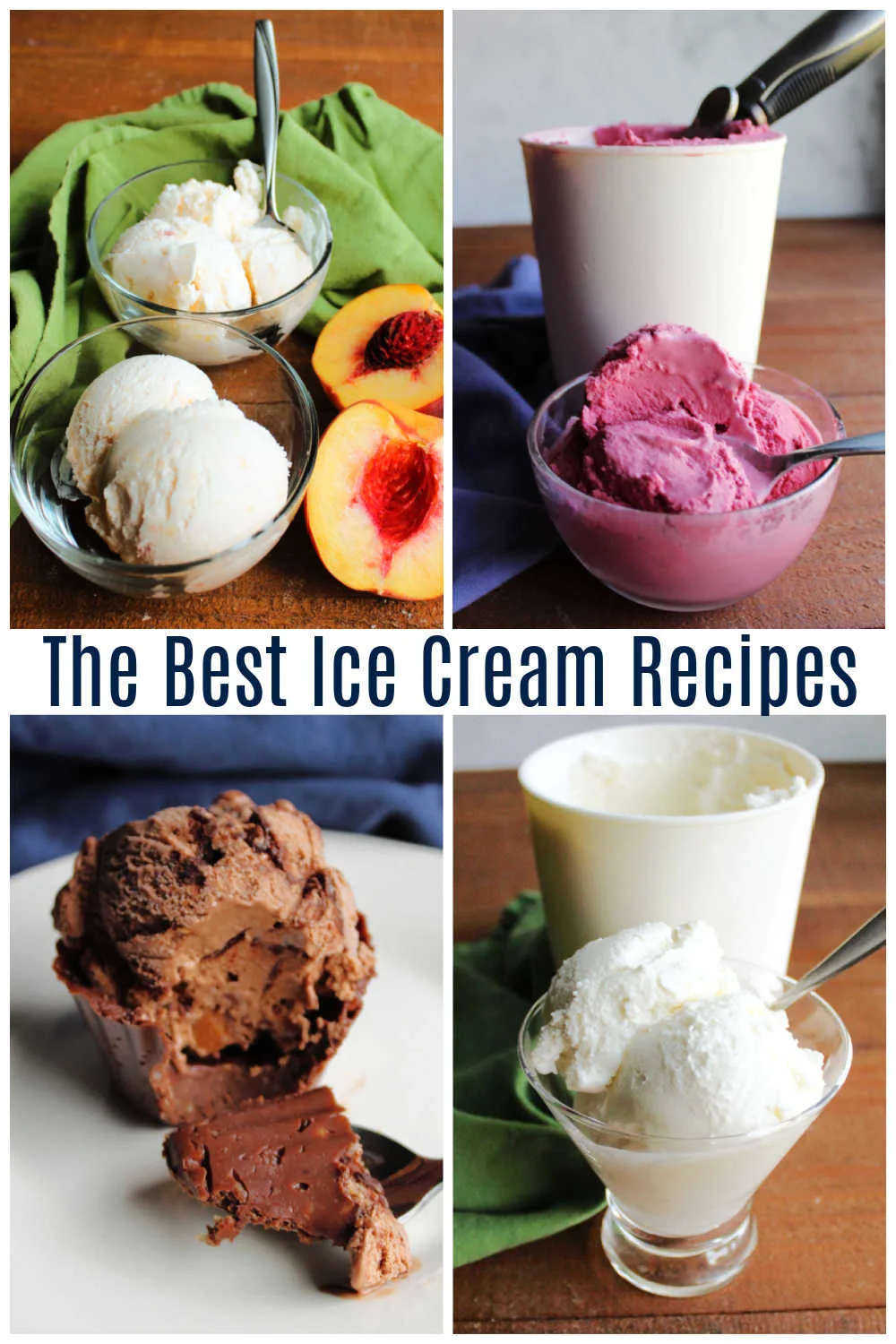 Ice cream is the perfect summertime treat. It cools you off and tastes amazing.  I’m sharing some of our favorite recipes for homemade sherbet, ice cream and no churn ice cream with you for your inspiration and enjoyment!