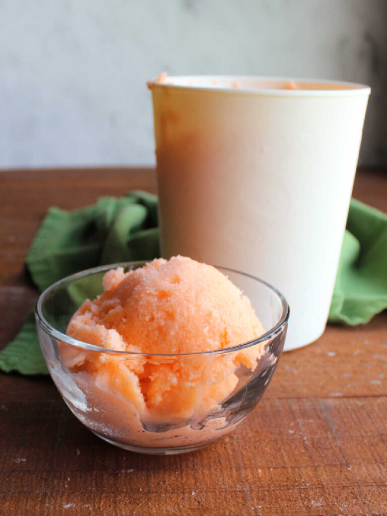 2 Ingredient Orange Sherbet - Cooking With Carlee