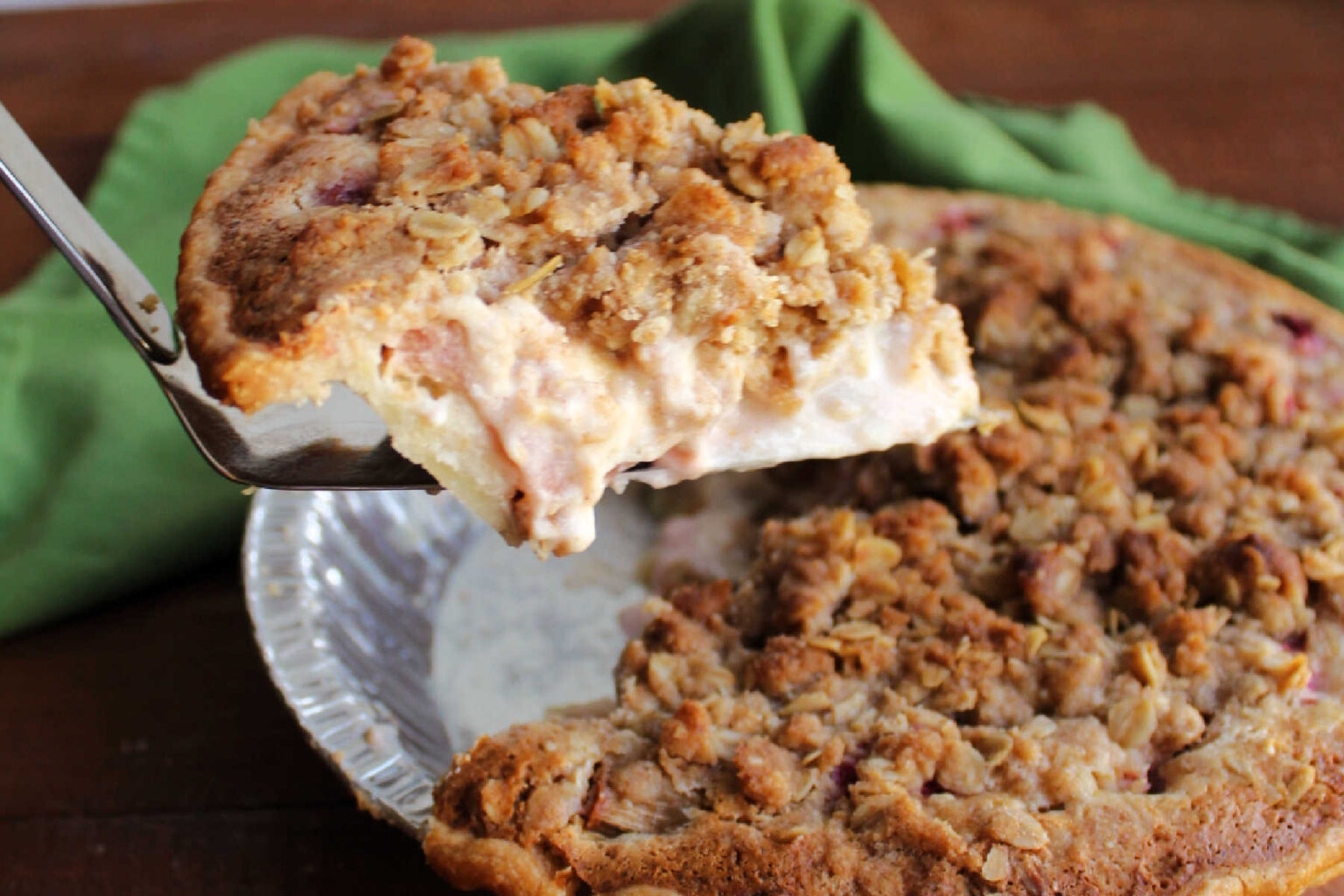Sour Cream Rhubarb Pie - Cooking With Carlee