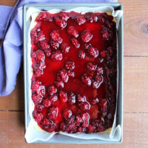 Blackberry Pie Bars 15 Cooled blackberry mixture spread over the bottom crust.